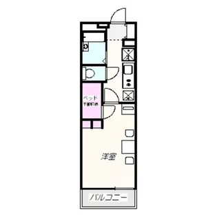 レオパレスルシェルブル金岡Ⅱ【1階】の間取り