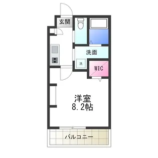 エヌエムキャトフヴァントワ【2階】の間取り