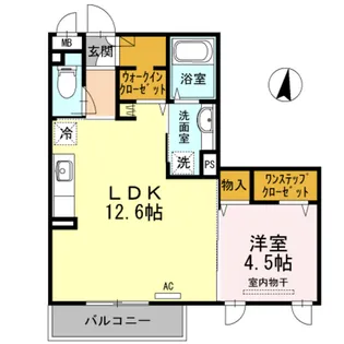 パークサイドカーサ【3階】の間取り