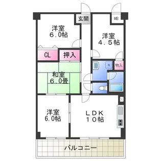 サンロード蔵前【403号室】の間取り