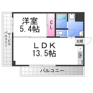 グランリーオ【7E号室】の間取り
