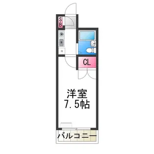 ラ・ミアカーサウーノ(La mia casa Uno)【206号室】の間取り