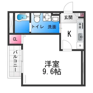 1Kの間取り画像