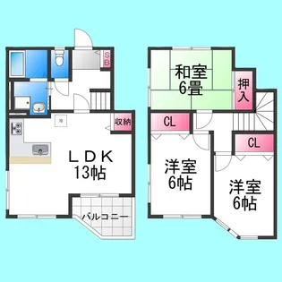 ラ・ヴァンス【2階】の間取り