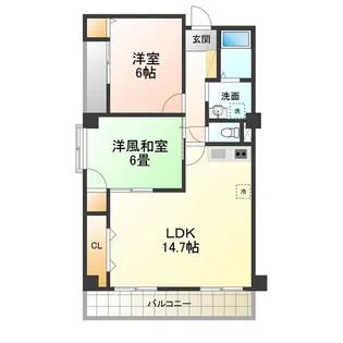 金岡パークヴィラ【4階】の間取り