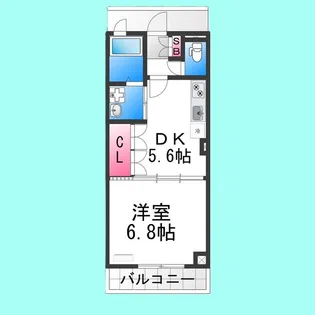 梅町マンション【202号室】の間取り