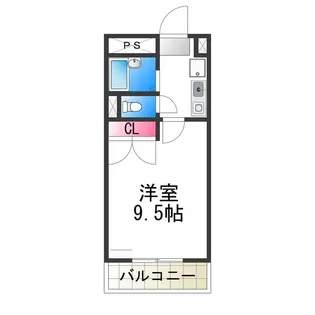 北長尾倶楽部【205号室】の間取り