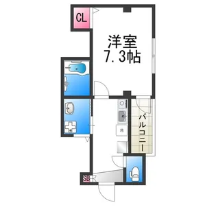 エヌエムディズユイット【1FB号室】の間取り