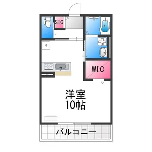 ロイヤルコート湊【102号室】の間取り