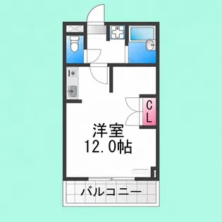 グリーンライフ浜寺【309号室】の間取り
