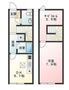 エル・セレーノ香ヶ丘 B【104号室】の間取り