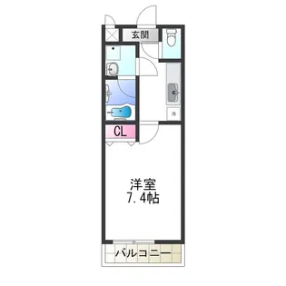 フジパレス愛泉【3階】の間取り