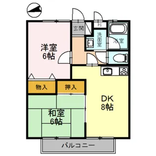 ノーブル幸【1階】の間取り