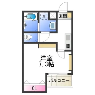 エヌエムスワサントトゥレーズ【1FB号室】の間取り