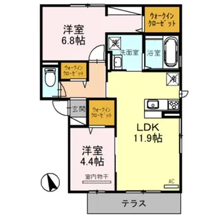 クランベリー【1階】の間取り