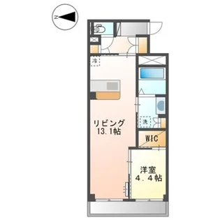 スマイル アネックス東三国ヶ丘【105号室】の間取り