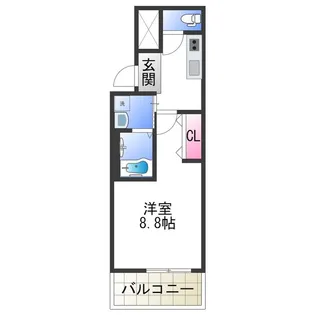 フジパレス堺中長尾Ⅱ番館【2階】の間取り