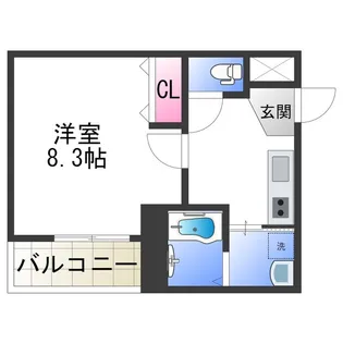 フジパレス堺南島【3階】の間取り