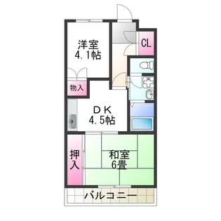 A−HEIGHTS【506号室】の間取り