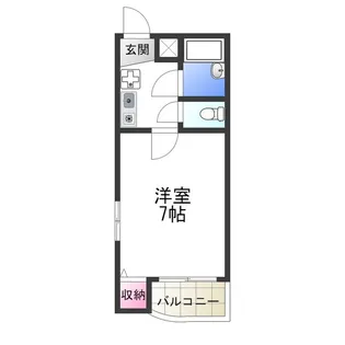 ほくと三恵【202号室】の間取り