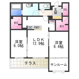 Croire 柊【1階】の間取り
