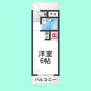 吉岡ハイツ【208号室】の間取り