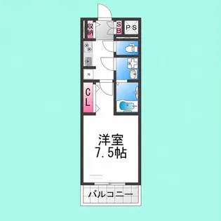 S-RESIDENCE堺市駅前【9階】の間取り
