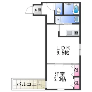 フジ丸髙 東上野芝町【303号室】の間取り