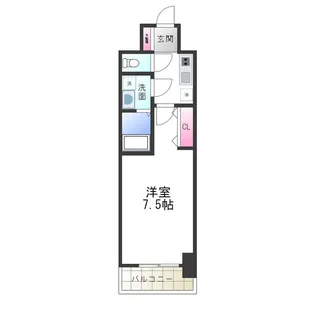 S−RESIDENCE堺市駅前【603号室】の間取り
