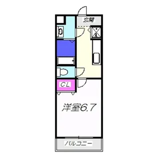 ピリア なかもず【1階】の間取り