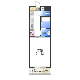 1Kの間取り画像