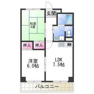 チボリビル【5-C号室】の間取り