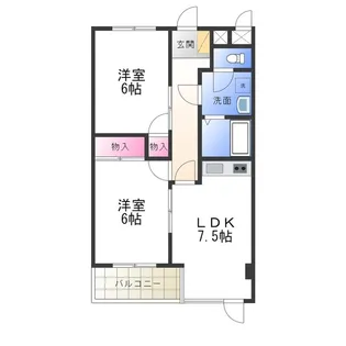 カノークススリーSマンション【305号室】の間取り