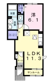 アリエッタ【1階】の間取り