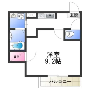 1Kの間取り画像