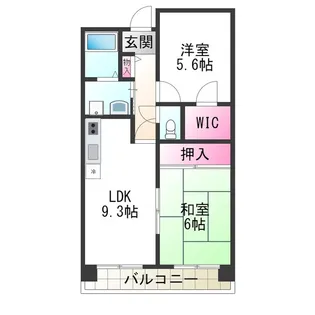 ベルメゾン堺【4階】の間取り