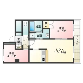 サンモール三国ヶ丘【1階】の間取り