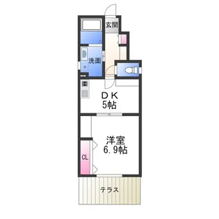 あんしん+大浜北町10-1002【101号室】の間取り