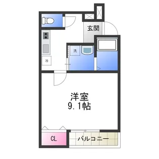 フジパレス堺諏訪森ノース【3階】の間取り