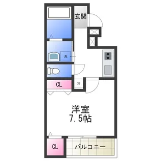 フジパレス堺諏訪森Ⅱ番館【2階】の間取り
