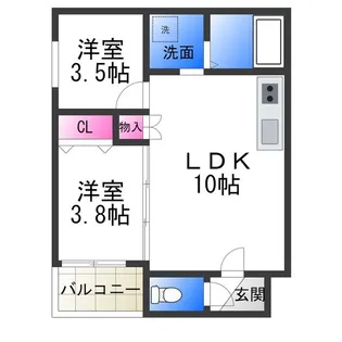 I maison Rhodon【3階】の間取り