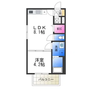 F asecia rutil【3階】の間取り