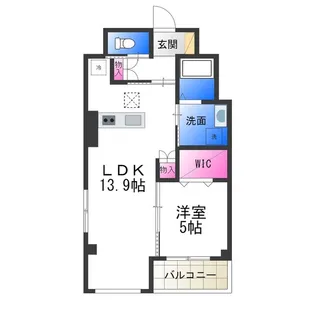 レヴォントゥレットⅠ【3階】の間取り