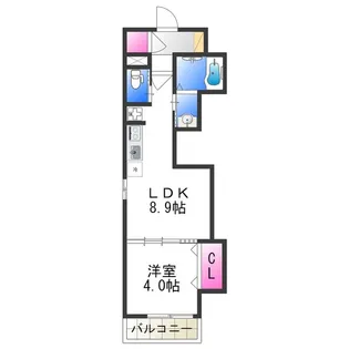グランピア【202号室】の間取り