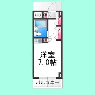 メゾンエルム【403号室】の間取り