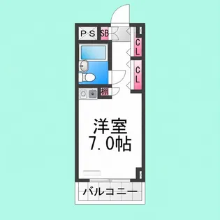 メゾンエルム【907号室】の間取り
