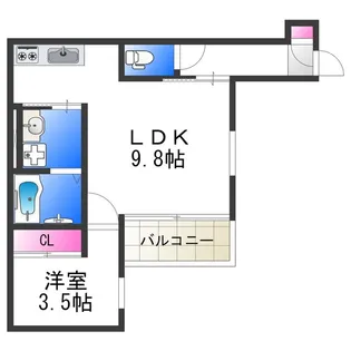 REGALEST七道駅【203号室】の間取り