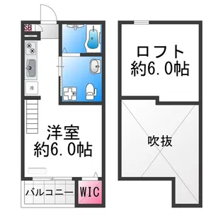 fleur堺(フルールサカイ)【205号室】の間取り
