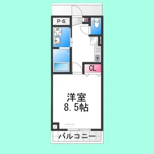 ティーホームズ三国ヶ丘【7階】の間取り