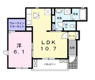 辻野タウンハイツ【1階】の間取り